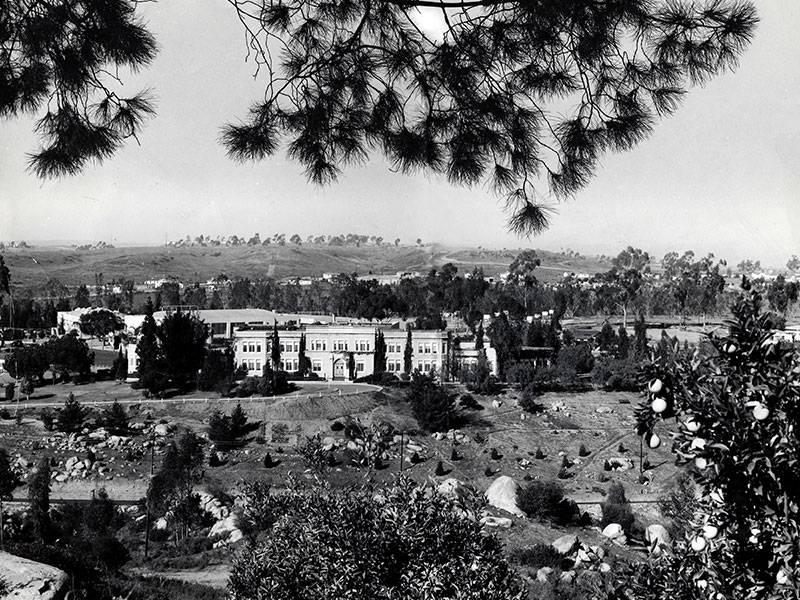 1945 View of GHS by William Bledsoe, Class of 1940 Edited > February 2021: 1940s Voices - Grossmont High School Museum