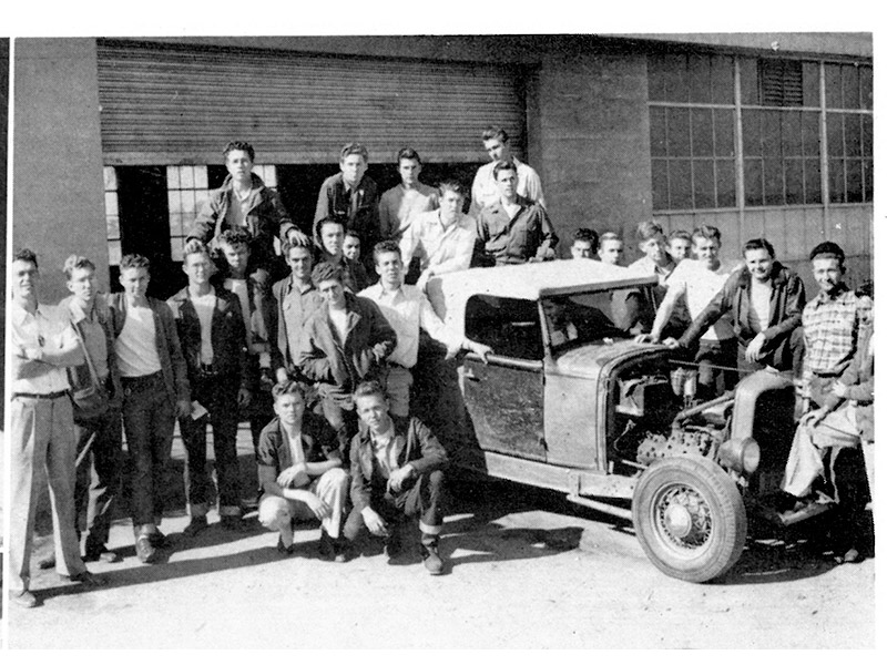 1948 Auto Shop Students