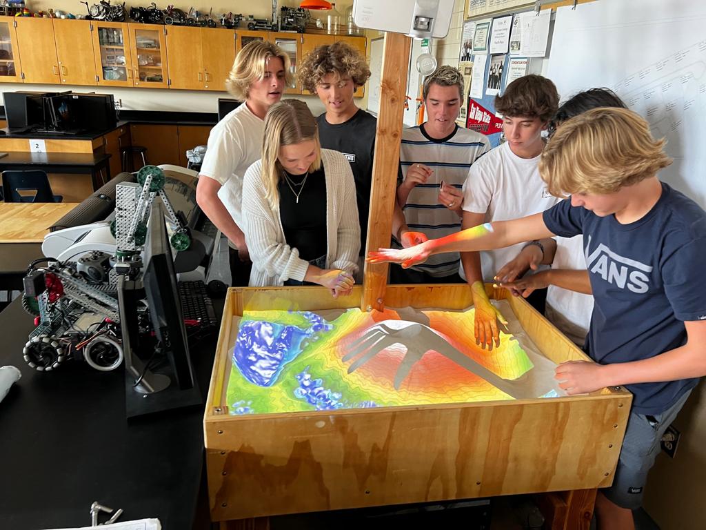 augmented reality sandbox > October 2022 - GHS Foundation's Impact - Grossmont High School Museum