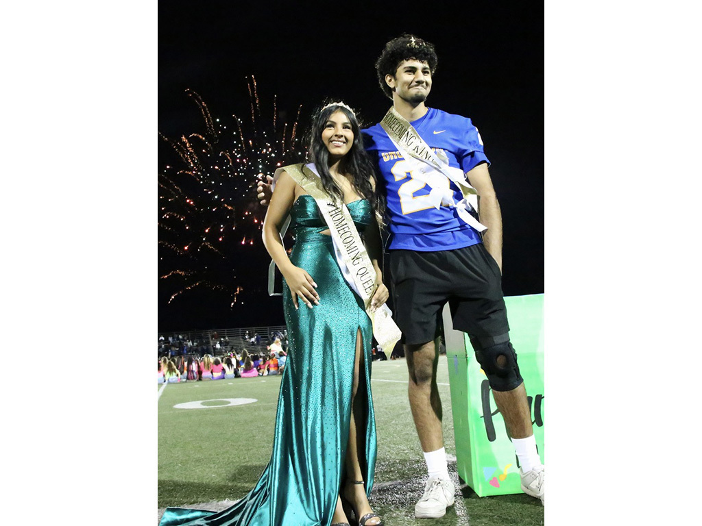 Homecoming Queen Nayelli Grijalva and King Rams Jirgees
