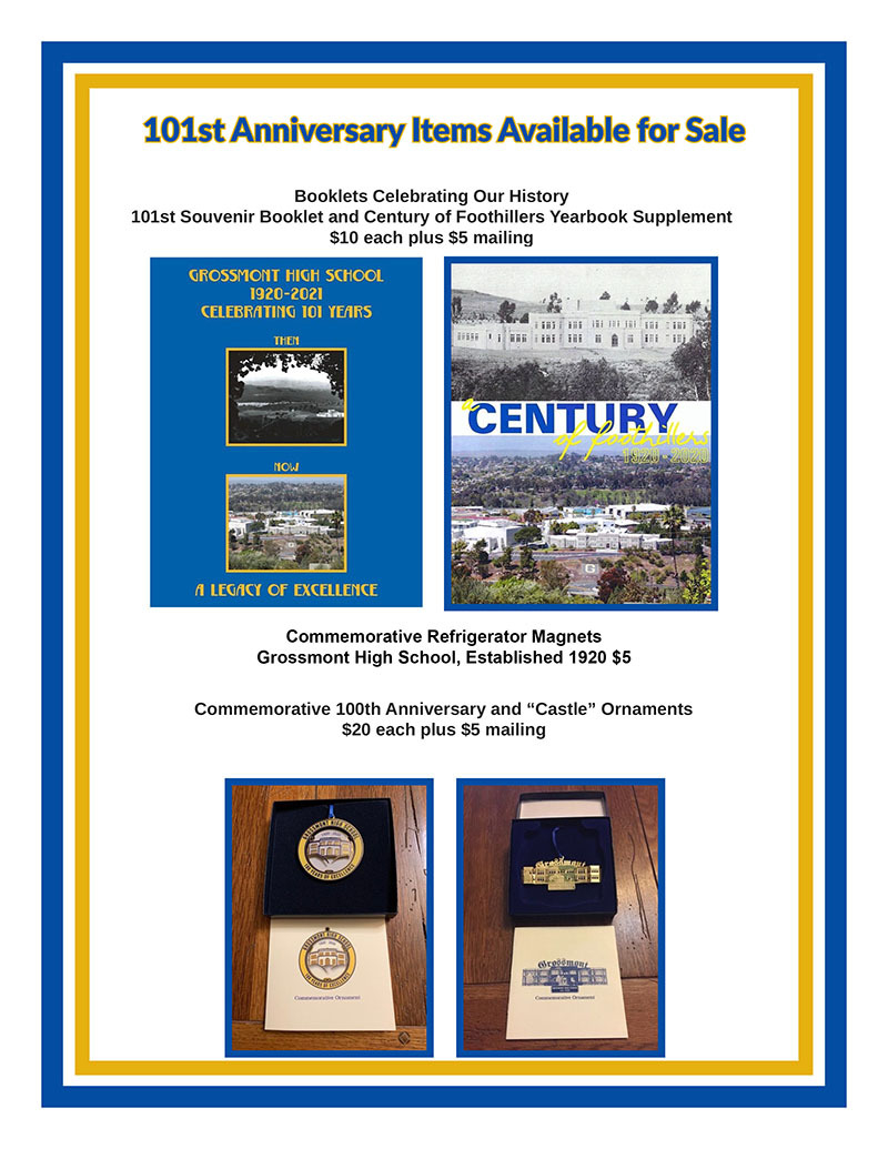 101st Anniversary Items Available for Sale 2021 october newsletter3